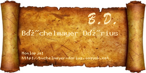 Büchelmayer Dárius névjegykártya